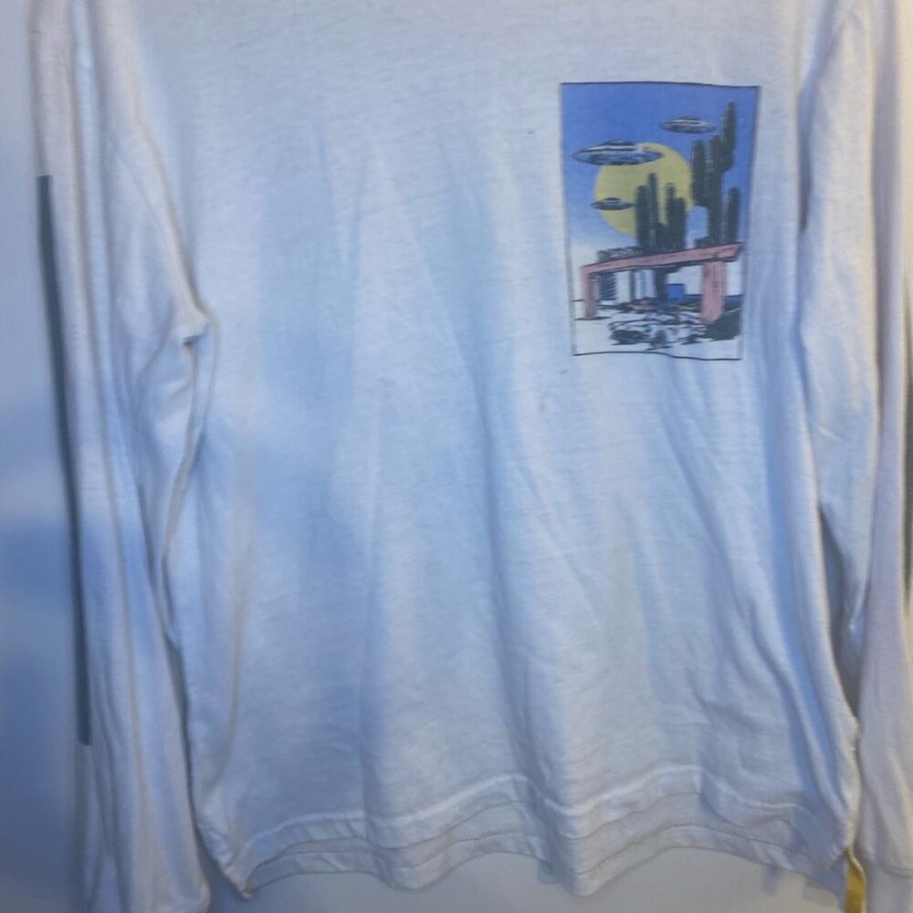 Reverse Threads - White Long Sleeve Tee